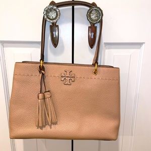 Tory Burch classic Buff colored Tote